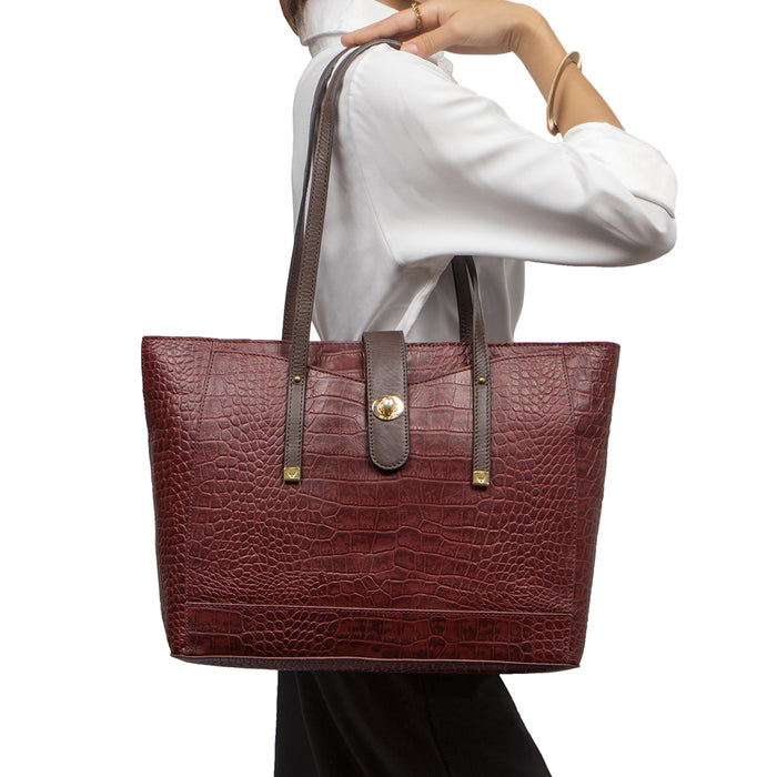 Hidesign EE ATRIA 01 TOTE BAG Red