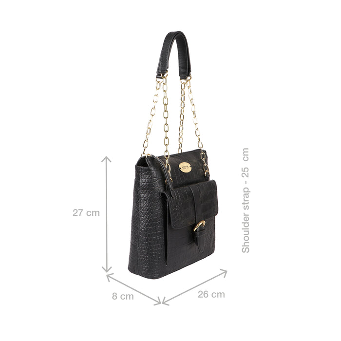 Hidesign EE ELIZA 02-M SHOULDER BAG Black