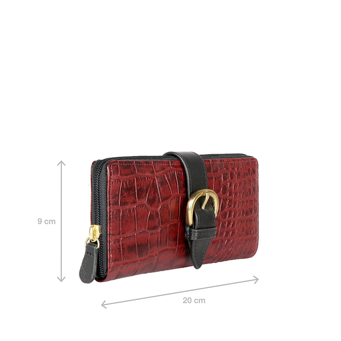 Hidesign EE ELIZA W1-M ZIP AROUND WALLET Red