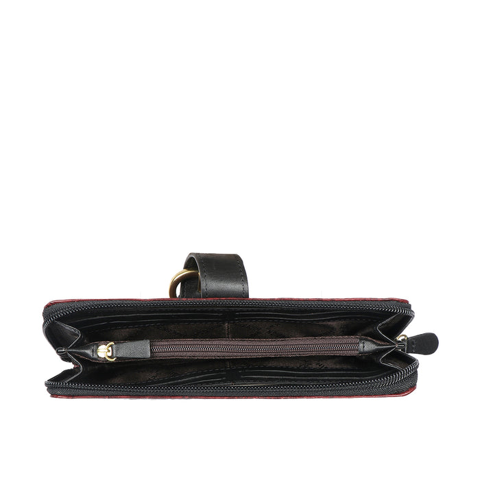 Hidesign EE ELIZA W1-M ZIP AROUND WALLET Red