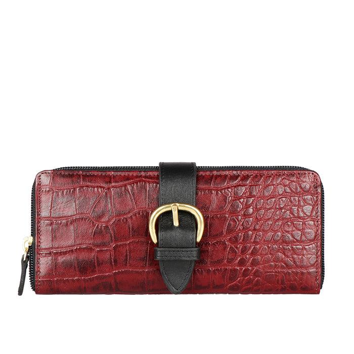 hidesign EE ELIZA W1-M ZIP AROUND WALLET Red