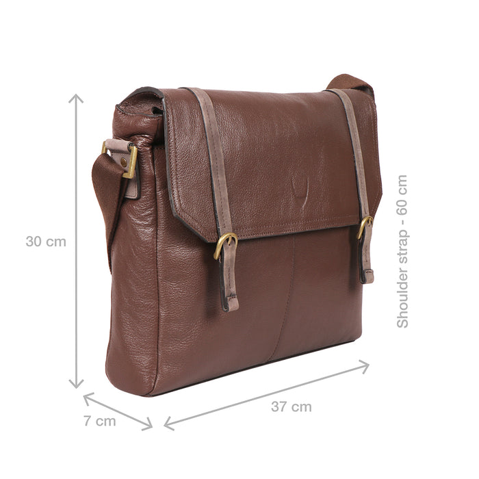Hidesign EE FLEET STREET3 MESSENGER BAG Brown