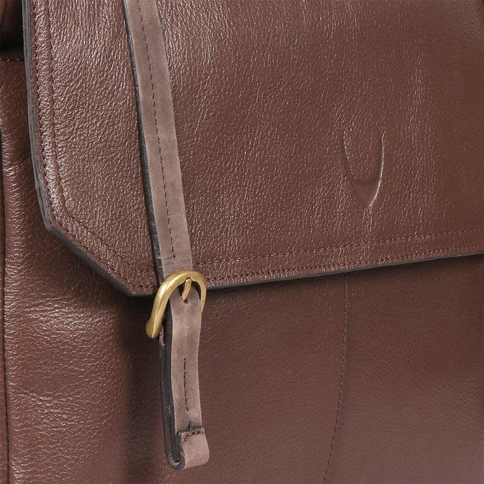 Hidesign EE FLEET STREET3 MESSENGER BAG Brown
