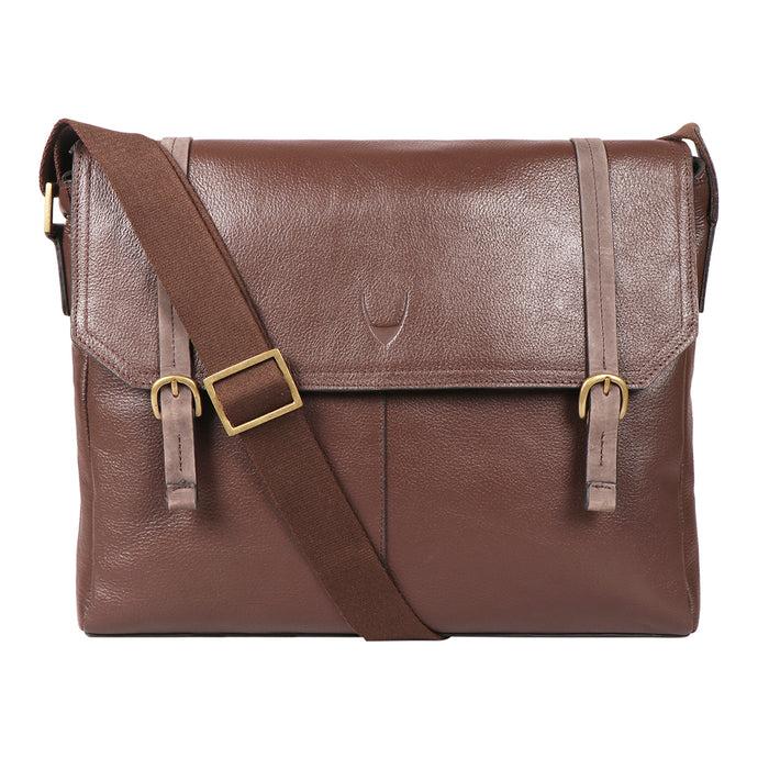 hidesign EE FLEET STREET3 MESSENGER BAG Brown