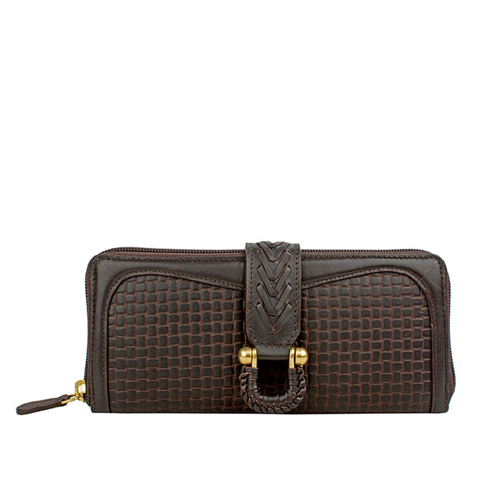 hidesign EE FRIEDA W2 ZIP AROUND WALLET Brown