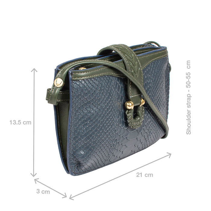 Hidesign EE FRIEDA W3 RF SLING WALLET Blue