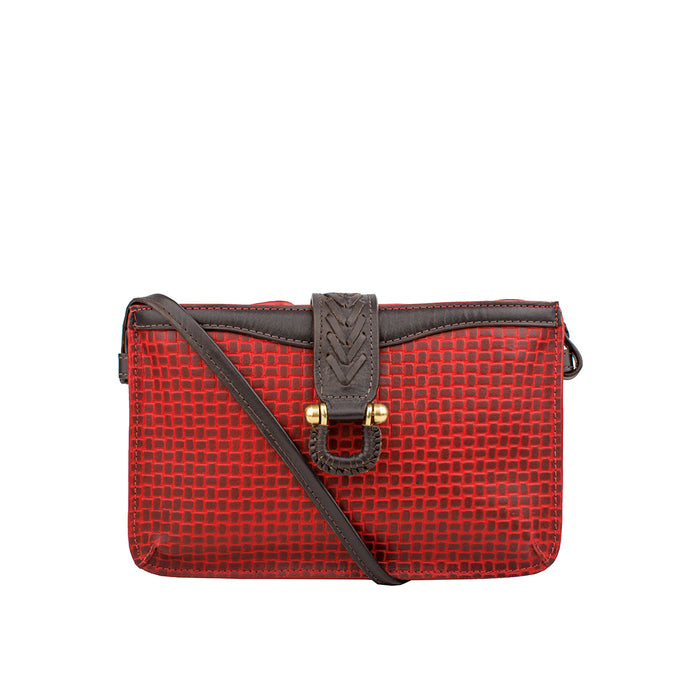 hidesign EE FRIEDA W3 RF SLING WALLET Red