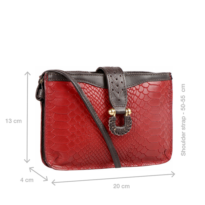 Hidesign EE FRIEDA W4 RF SLING WALLET Marsala