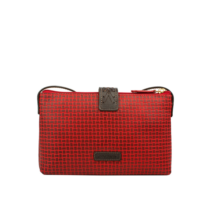 Hidesign EE FRIEDA W4 SLING WALLET Red