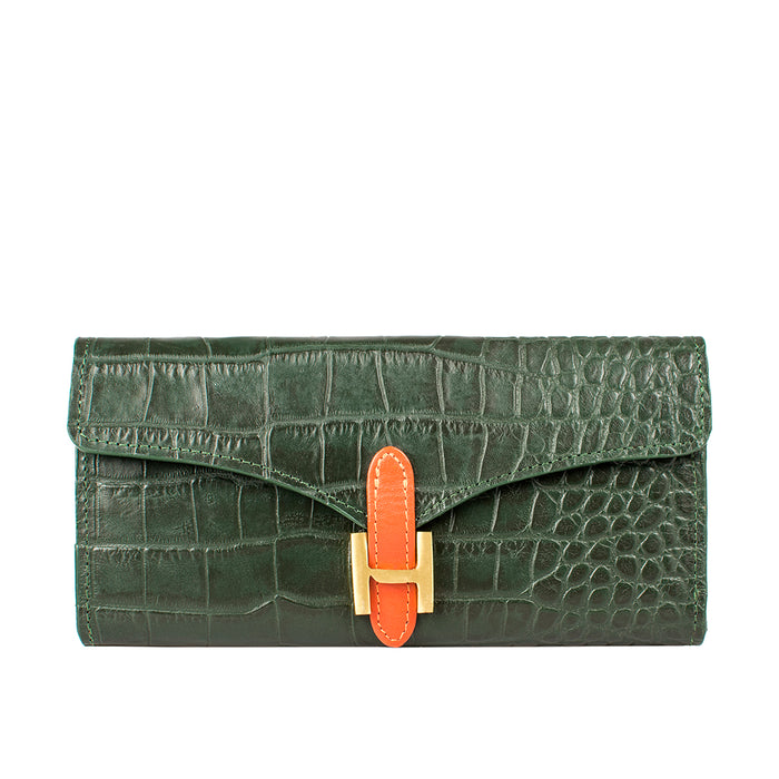 hidesign EE HARPER W1 RF TRI-FOLD Green