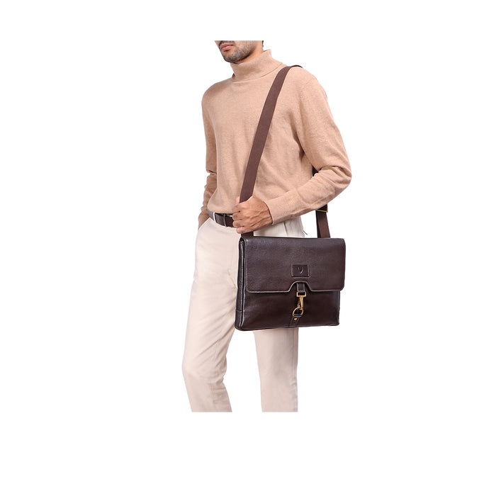 Hidesign EE JAGUAR 03 MESSENGER BAG Brown