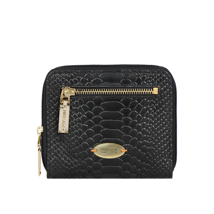 hidesign EE JUPITER W3-M ZIP AROUND WALLET Black