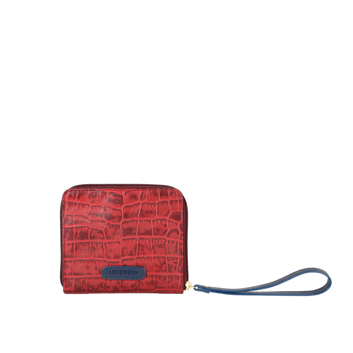 Hidesign EE JUPITER W3 ZIP AROUND WALLET Red