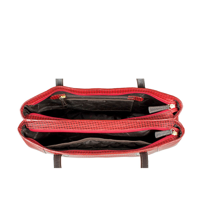 Hidesign EE LEANDRA 01 TOTE BAG Red