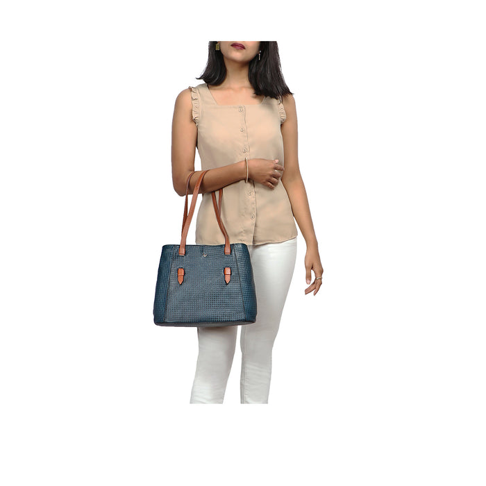 hidesign EE LEANDRA 02 SHOULDER BAG Blue