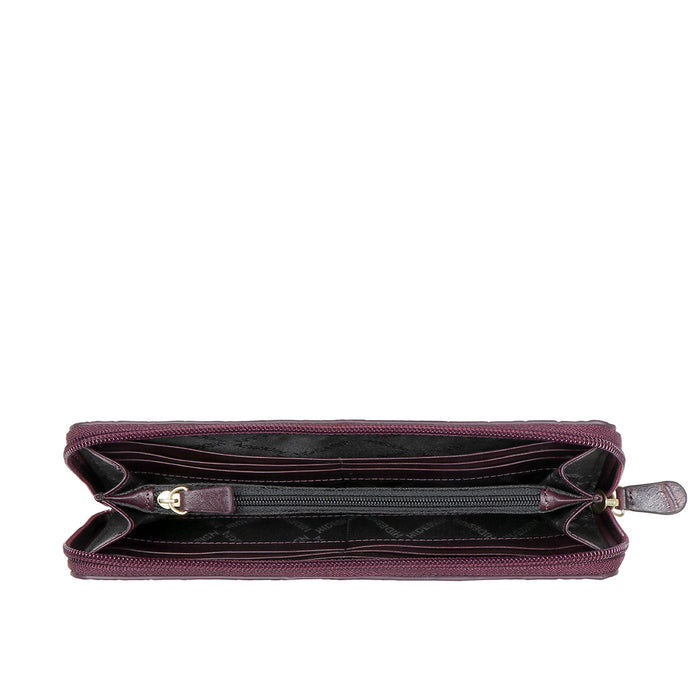 Hidesign EE MACKENZIE W2 ZIP AROUND WALLET Purple
