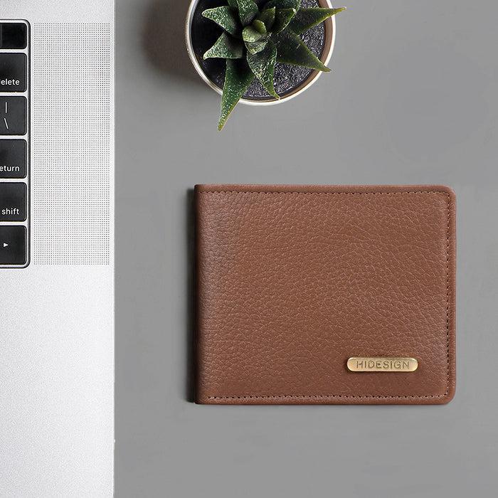 hidesign EE MYW-06 RF BI-FOLD WALLET Tan