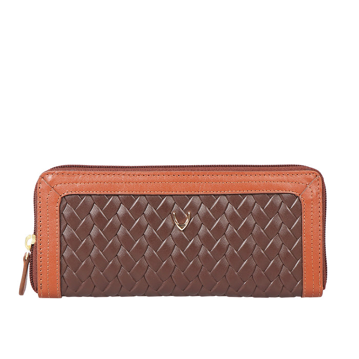 hidesign EE NATALIA W2-M ZIP AROUND WALLET Brown