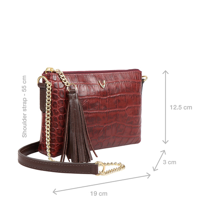 Hidesign EE OPIHI W2 SLING WALLET Marsala