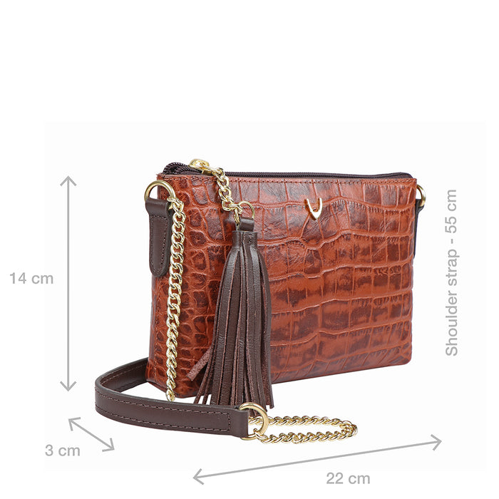 Hidesign EE OPIHI W2 SLING WALLET Tan