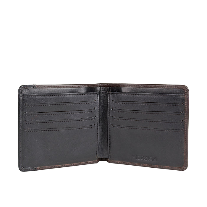 Hidesign EE PLUTO W1 RF BI-FOLD WALLET Brown