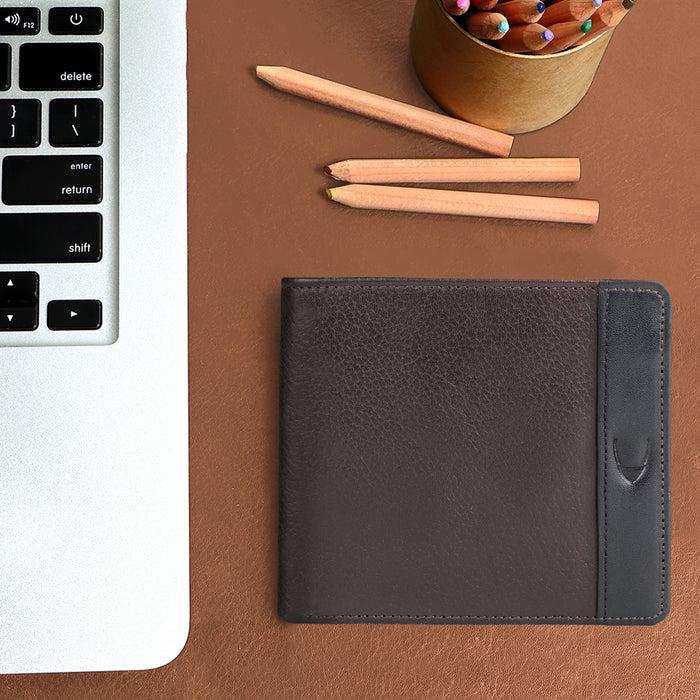 hidesign EE PLUTO W1 RF BI-FOLD WALLET Brown