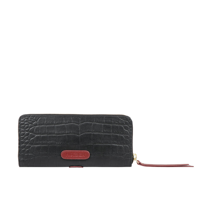 Hidesign EE SCORPIO W2 ZIP AROUND WALLET Black
