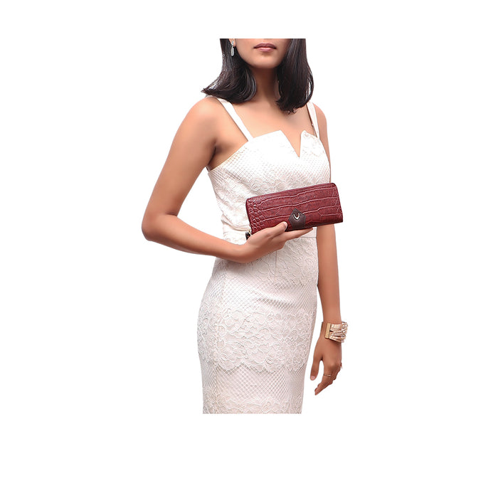 hidesign EE SCORPIO W2 ZIP AROUND WALLET Marsala