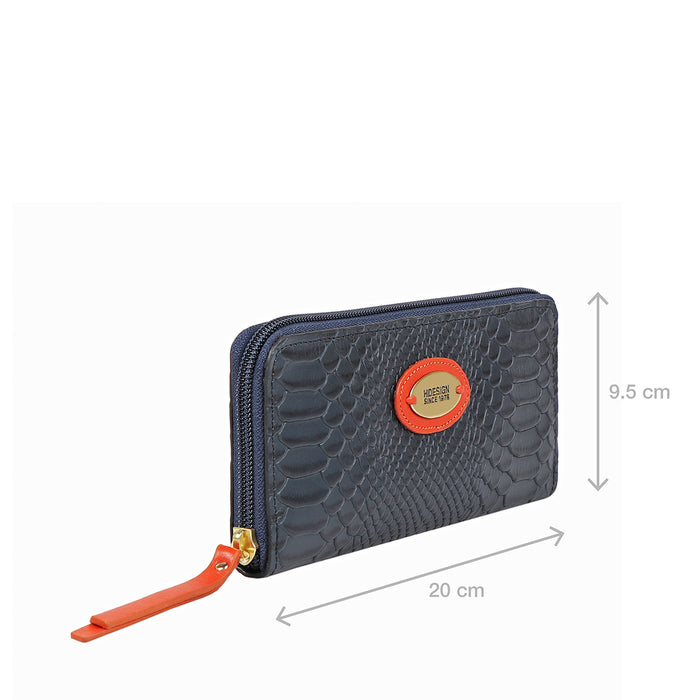 Hidesign EE TERESA W1 ZIP AROUND WALLET Blue