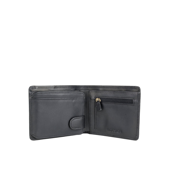 Hidesign EE URANUS W4 BI-FOLD WALLET Black
