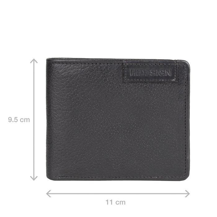 Hidesign EE URANUS W4 BI-FOLD WALLET Black