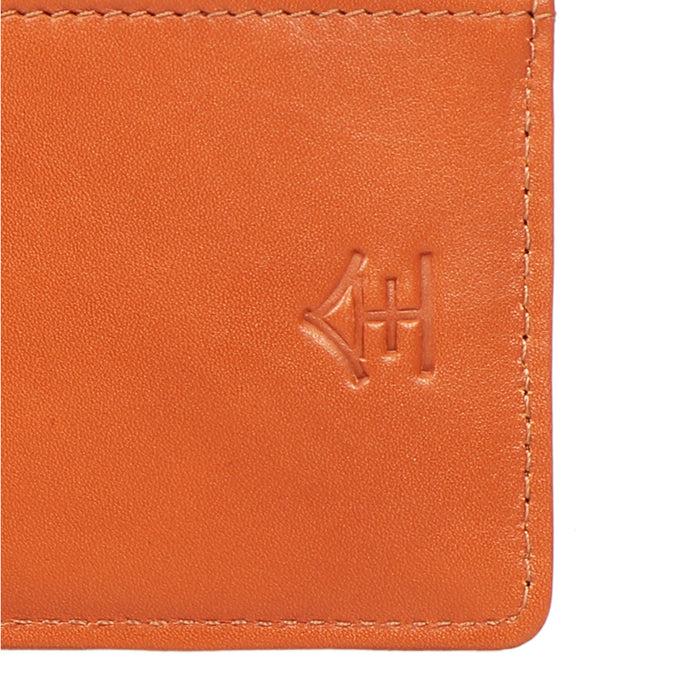 Hidesign EIJO W6 CARD HOLDER Orange