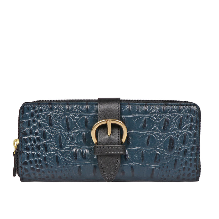 Hidesign ELIZA W1 RF SB ZIP AROUND WALLET Blue