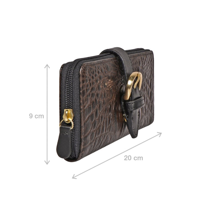 Hidesign ELIZA W1 RF SB ZIP AROUND WALLET Brown