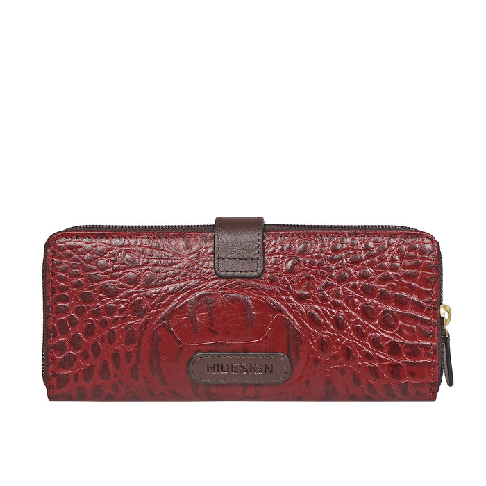 Hidesign ELIZA W1 RF SB ZIP AROUND WALLET Red