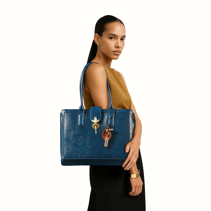 Hidesign ENCHANTED 02 TOTE BAG Blue