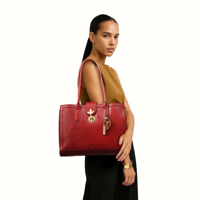 Hidesign ENCHANTED 02 TOTE BAG Red