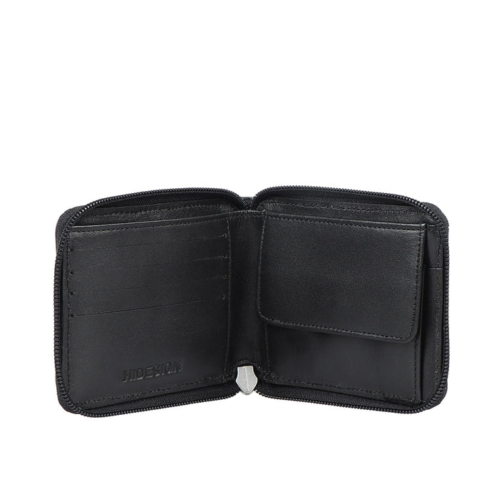 Hidesign ENZO W3 ZIP AROUND WALLET Black