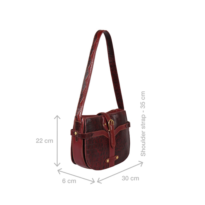 Hidesign ETTA 02 SHOULDER BAG Red