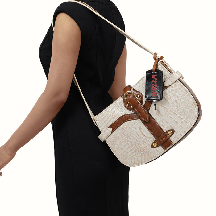 Hidesign ETTA 02 SHOULDER BAG White