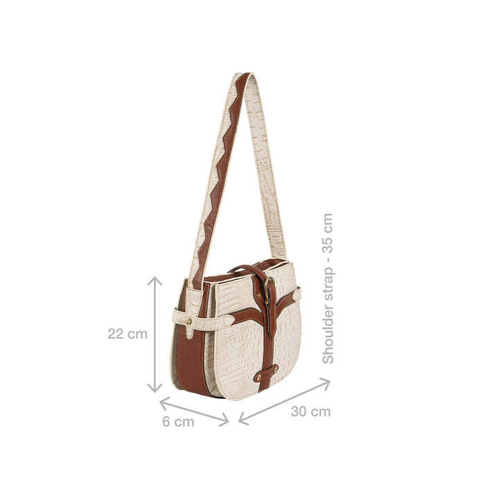 Hidesign ETTA 02 SHOULDER BAG White
