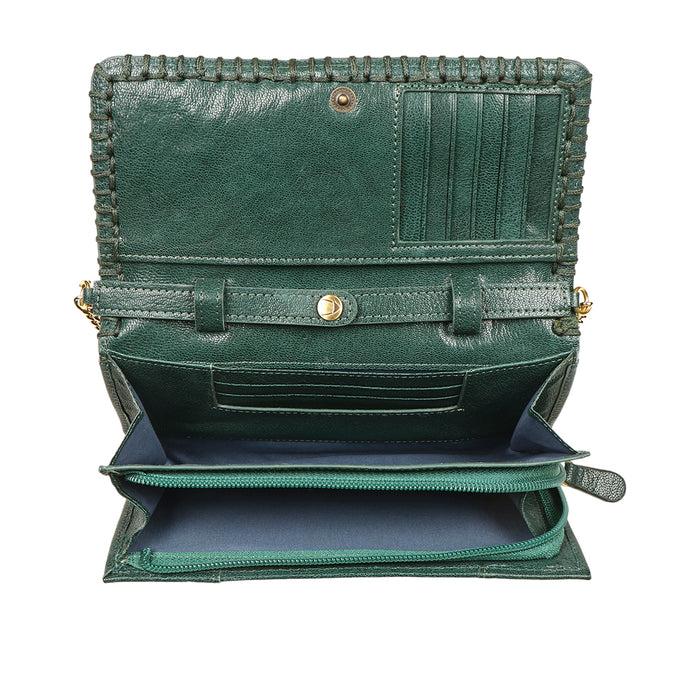 Hidesign FLOURISH W1 SLING WALLET Green