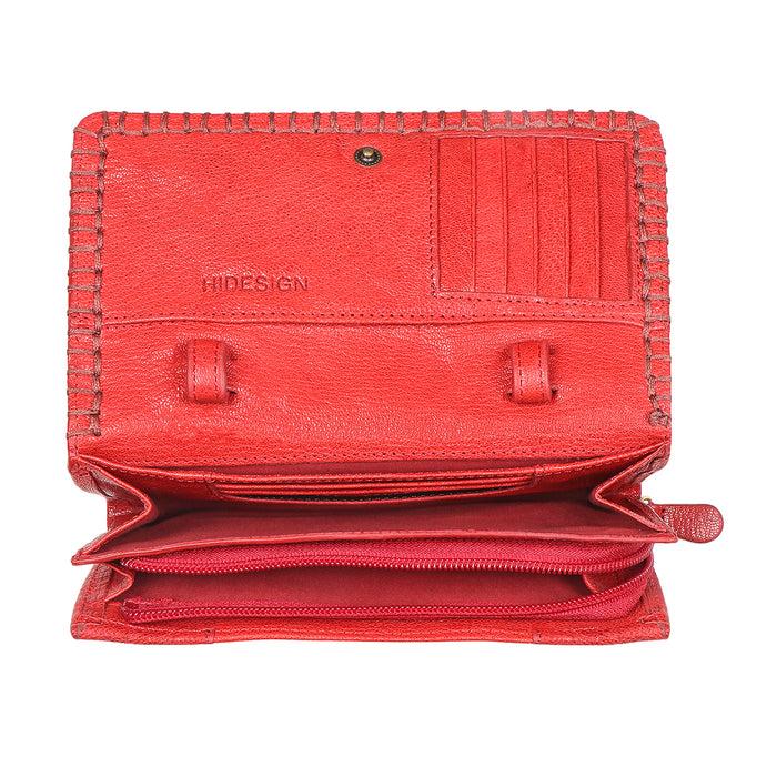 Hidesign FLOURISH W1 SLING WALLET Red