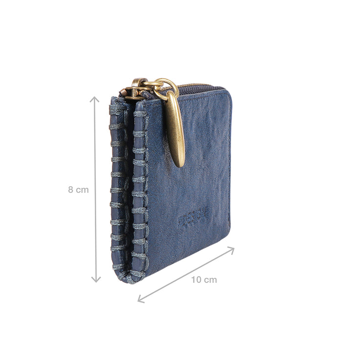 Hidesign FLOURISH W3 CARD HOLDER Blue