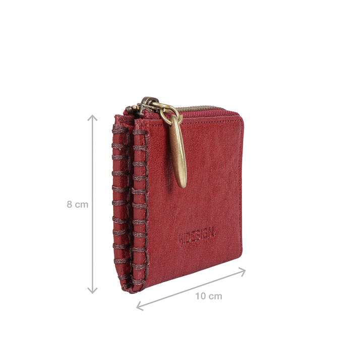 Hidesign FLOURISH W3 CARD HOLDER Red