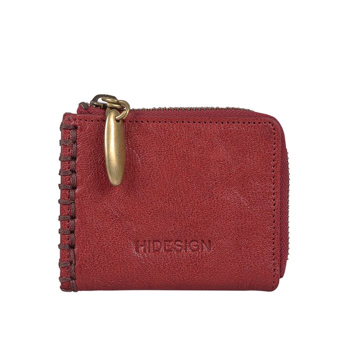 Hidesign FLOURISH W3 CARD HOLDER Red