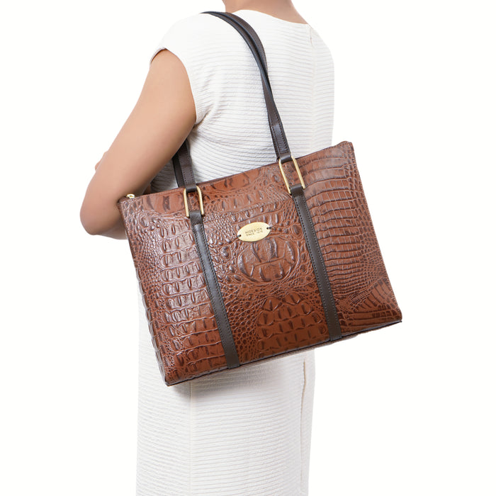 hidesign FUSCHIA 02 SB TOTE BAG Tan