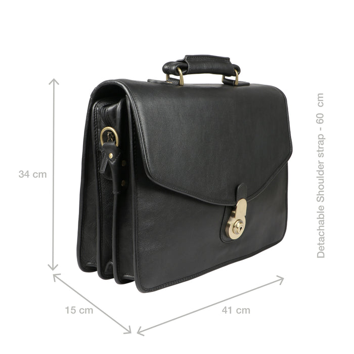 Hidesign GI FIRST BRIEFCASE Black