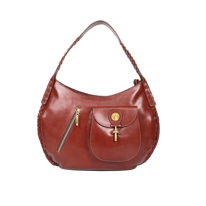 Hidesign GROWTH 01 SHOULDER BAG Tan