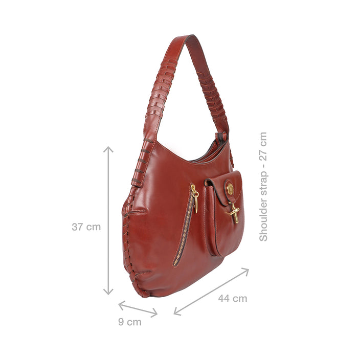 Hidesign GROWTH 01 SHOULDER BAG Tan